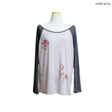 (2color) Soft Tulip Raglan Sheer Long Sleeve Tee