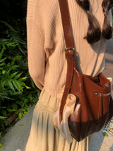 ピローリボンバッグ_chocolate brown