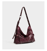 Studded Oversized Leather Tote Bag
