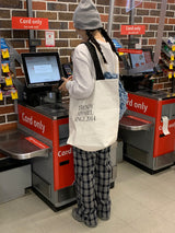[MADE] Vino Checkered Banded Waist Pants