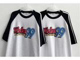 グランドカラーマッチングカラー ナグラントラックツーストリングストラップ オーバーフィットTシャツ