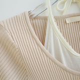 Vena Ribbon Layer Top