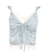 Aria Tie-Up Cotton Top Set