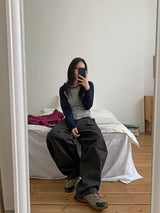 Roil Cotton Wide Cargo Pants