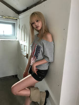 アメリカンフラぐオフショルダーT