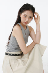 ALL-DAY SLEEVELESS TOP_MELANGE GRAY