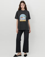 【MADE】SUNSHINE GHOST PRINT T-SHIRT [BLACK]