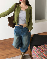 Candy Frill Knit Cardigan