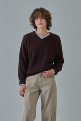 Stripe button t-shirt_blue