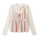 Sweet Ribbon Layer Blouse