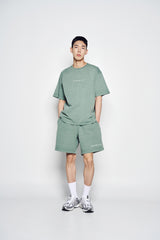 25SS シンプルロゴピグメントショートパンツ ライトグリーン