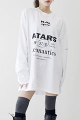 (Unisex) センレタリングオーバーフィットTシャツ