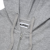 WORDING APPLIQUE HOODIE ZIP UP [MELANGE GRAY]