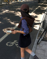 Work Corduroy Pocket Skort Pants