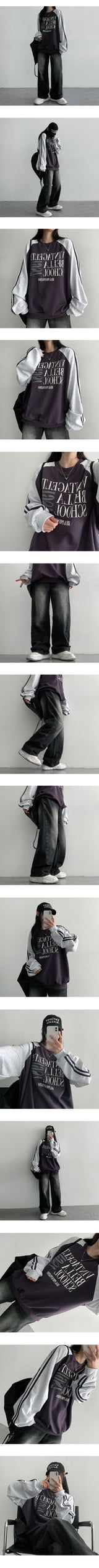 Duggie Track Color Raglan Sweatshirt (3 colors)