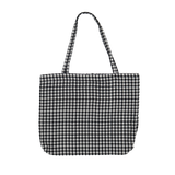 CHECK RIBBON SHOULDER BAG (2 COLORS)