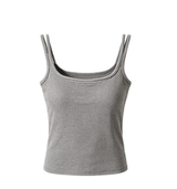 [1+1BOGO] Layered Double Strap Tank Top with Built-in Cups
