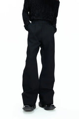 Wide Leg Panel Trousers