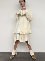 (SET) WARMER SKIRT & MILD LEG WARMER _GREY