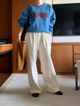 [Wool fleece] Eggdon string two-way pants