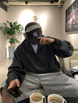 カイパーデイリーポロオーバーフィットライトウェイトフードウィンドブレーカー