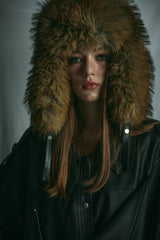 RACCOON FUR HAT