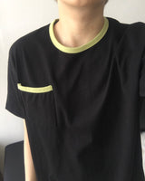 トフ クロップ コントラスト ショートスリーブ Tシャツ 3C