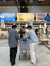 スロブホワイトワイドデニムパンツ