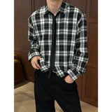 [Unisex] クロップチェックシャツ(3color)