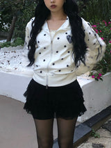 White Star Devil Jersey Zip-up