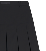 [mnem]ループプリーツミディスカート (black)