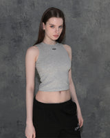 Triclipse Embroidered Sleeveless Gray melange