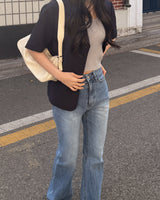 ブーツカットデニムパンツ