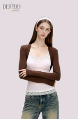 Pink chocolate mousse long-sleeve t-shirt