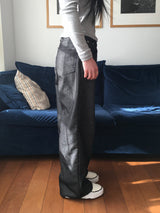 Rib Non-Fade Straight Pants (2c)