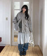 Rinko Dot Frill Chiffon Skirt