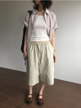 Wheel Cargo Bermuda Pants (3color)