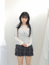 Mini dot ribbed t