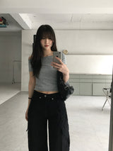 Cindy オフショルダーTシャツ(4 colors)