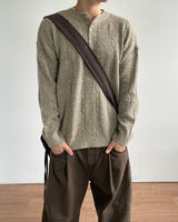 Tog Cable Henley Knit