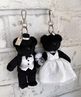 Wedding Couple Keyring Set [BLACK]