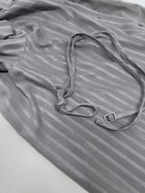 Herringbone Belted Loose-Fit Blouse