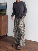 Curved Tree Wide Pants (2color) (No.1002)