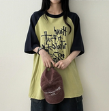 リミンボクシーフィットカラーラグラン半袖Tシャツ
