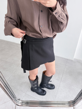 layer buckle skirt pants (2color)