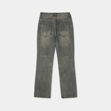 ASCLO Slab Slim Bootcut Denim Pants