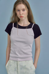ラベルベーシックTシャツ_navy