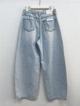 516 Washed Wide Denim Pants