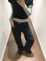 Pigment Straight Cotton Pants (2color)