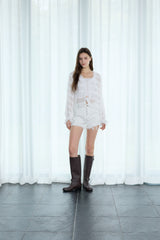 RASCHEL TIERED CARDIGAN JACKET